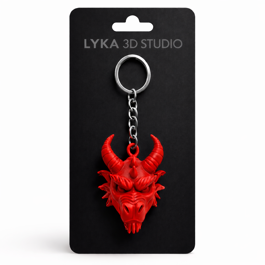 Dragon Head Keychain-STL File