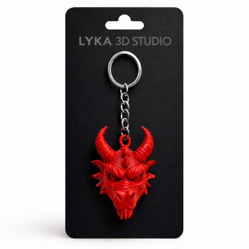 Dragon Head Keychain-STL File