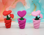 Mini Heart Spiral Designer Vase (Single Heart)