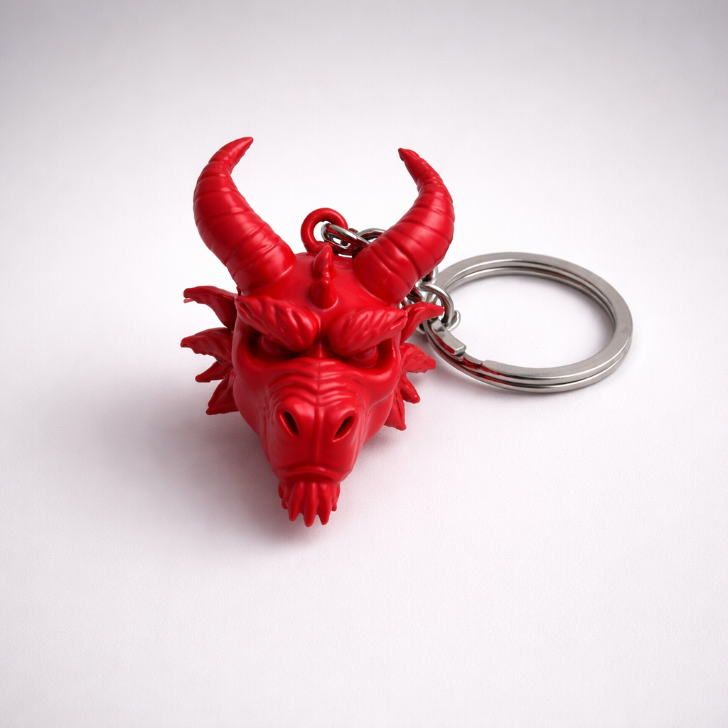 Dragon Head Keychain-STL File