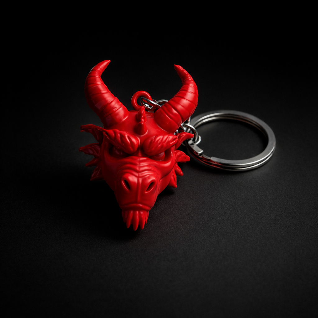 Dragon Head Keychain-STL File