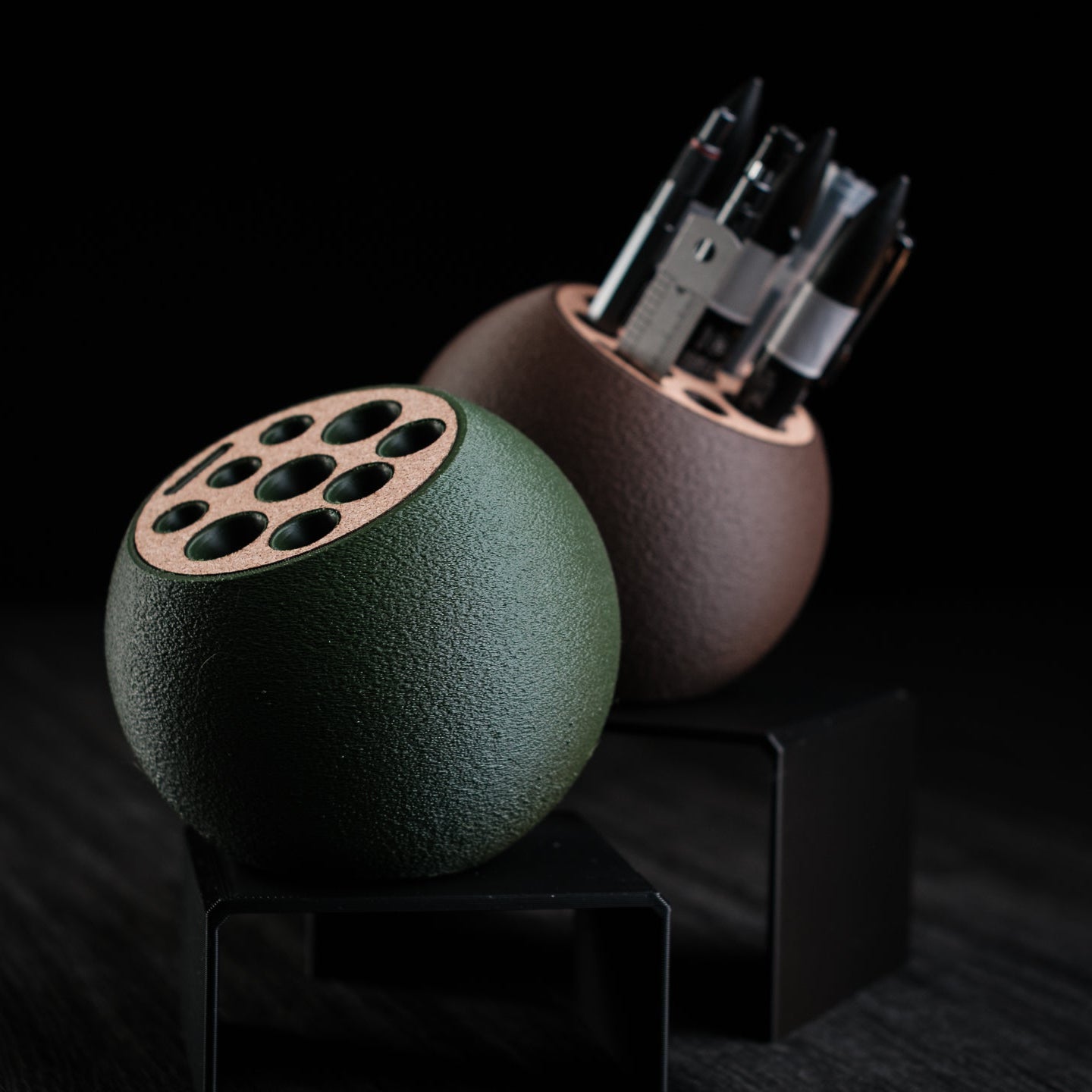 Premium 3D Printed Multi-Slot Pen Stand – Modern Desk Organizer